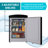 Conserv 3.2 cu. ft. Retro Mini Refrigerator Convertible Freezer Frost Free 110V