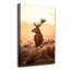 Deer Sunrise - Wrapped Canvas Print