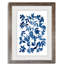 Indigo Fallen Leaves I - Peinture encadrée sur papier-828621911-828621913