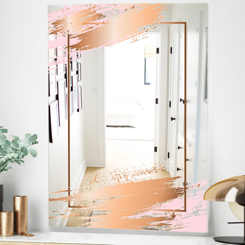 Miroir d'appoint Minimal Modern Glam, H 39,4 po x l 29,5 po