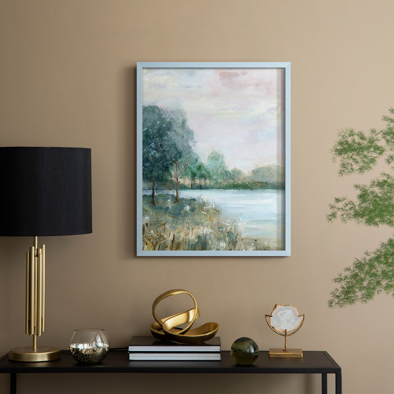 Blue Hour Framed Print - Solid Wood, Blue, 11" H x 9" W