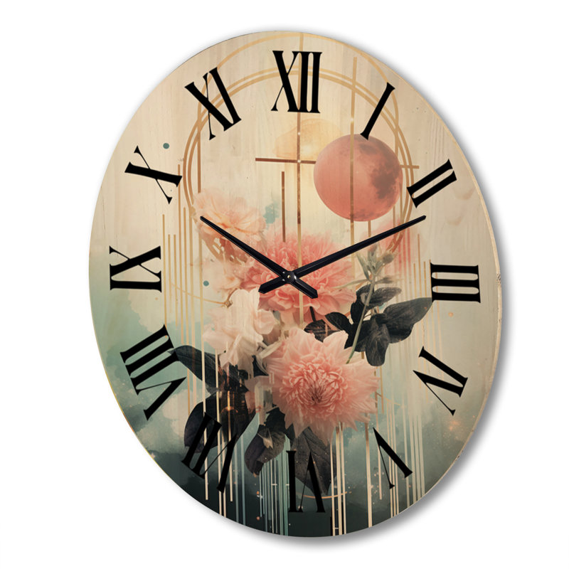 Horloge murale rétro surdimensionnée V Collagein, Très grand