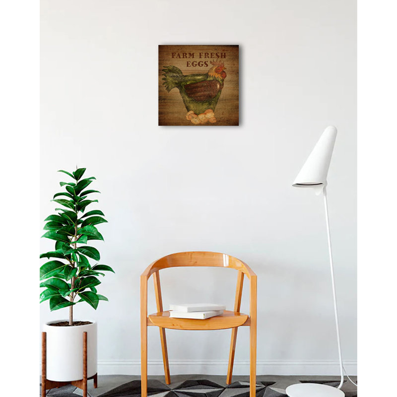 « fraîche œufs » par beth albert, impression sur toile tendue, H 12 po x l 12 po
