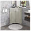  Armoire de rangement en chêne avec tablettes réglables, armoire de coin autoportante pour la salle de bain, la cuisine et la maison, conception peu encombrante-378396497