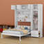 Lit escamotable avec armoire supérieure, tablettes et garde-robe Murphy-1456785458