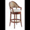 Modern History Swivel Upholstered Bar Stool with Metal Frame