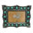 Polyresin Rustic Western Ornate Scrolls with Turquoise Beads 6” x 4” Standing Photo Picture Frame