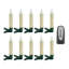 Ensemble de 10 bougies sans flamme non parfumées 10 pièces