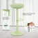 Green Set Of 2 Dining Chair,modern Swivel Round Bar Stools,backless