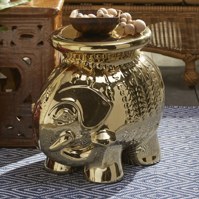 Scarlette Ceramic Accent Stool