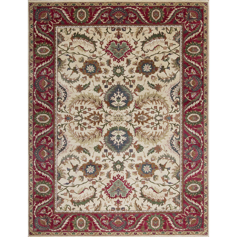 Mahal Hand Knotted Wool Area Rug