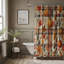 Fall Plaid - 1 Piece Standard Shower Curtain-1001973938