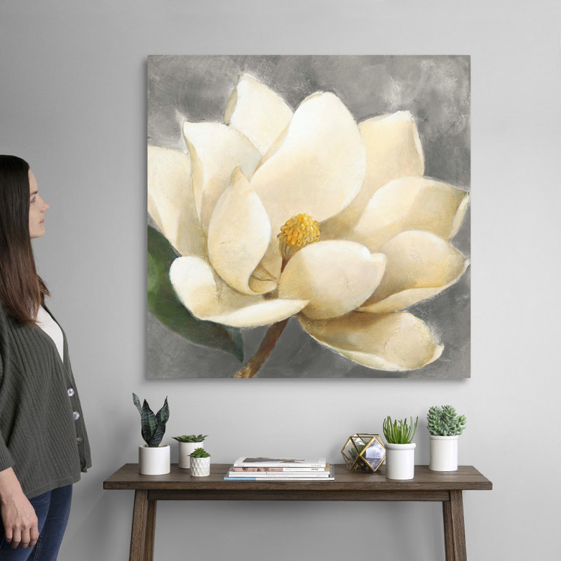 Art mural sur toile Magnolia Blossom, H 36 po x l 36 po x P 1,25 po, Toile tendue