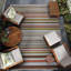 Tapis d'extérieur rayé orange à tissage plat Dolce Performance-95762577
