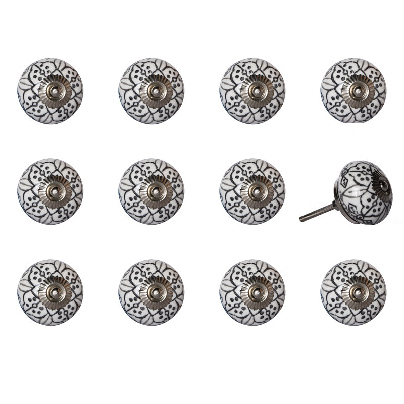 Multipack de boutons de champignon de 1,5 po de diamètre peint à la main
