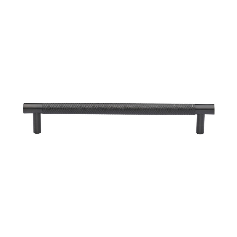 Heritage Brass Signac Heritage Cabinet Pull Partial Knurl Design, 9.6cm center to center, Matt Bronze