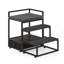 Escalier pour animal avec tiroir de rangement en tissu noir pour chat / chien-746425725