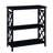 Console Table 3-Tier With Storage Shelves,Open Bookshelf Bookcase With Solid Wood Legs-1089605243