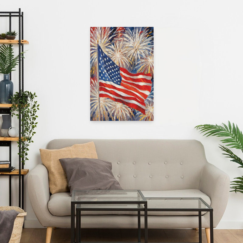 «Freedom Skies», art contemporain abstrait, H 24 po x l 16 po