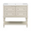 Meuble-lavabo de 36 po avec armoire à pharmacie, armoire à miroir moderne avec tablette réglable, armoire de rangement pour salle de bain à 4 tiroirs, armoire de rangement pour cadre de salle de bain en bois massif