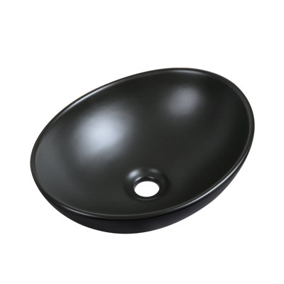 DeerValley 400mmx 330mm Natural Ceramic Oval Sink