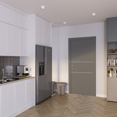 Optima 2H DIY-Friendly Paneled Manufactured Wood Interior Like A Prehung Door