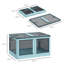 Bacs de rangement polyvalents et empilables avec roues et conception pliable pour organiser et ranger divers articles