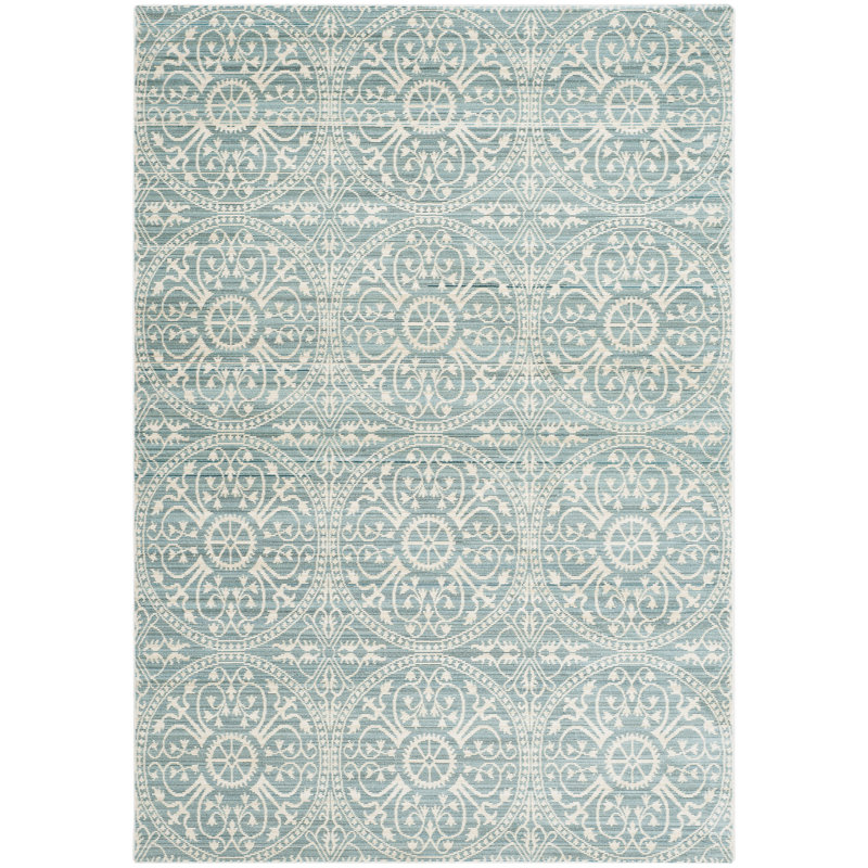 Vidrio Geometric Alpine/Cream Area Rug, Rectangle 5' x 8'