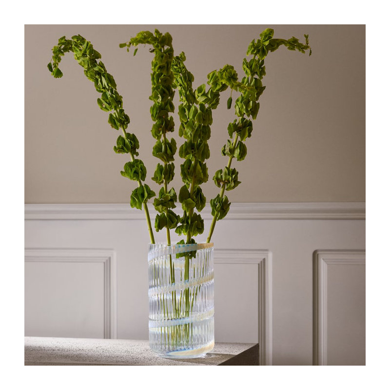 Lyngby Handmade Glass Table Vase, 6.1" H x 3.3" W x 3.3" D
