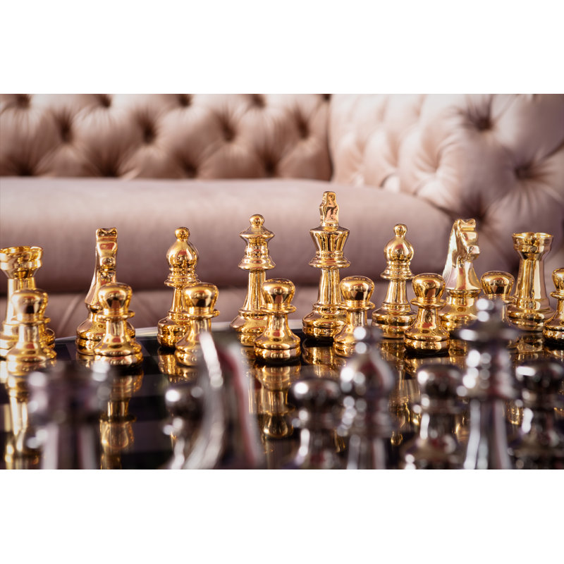 Deco Object Chess, Gold/Black