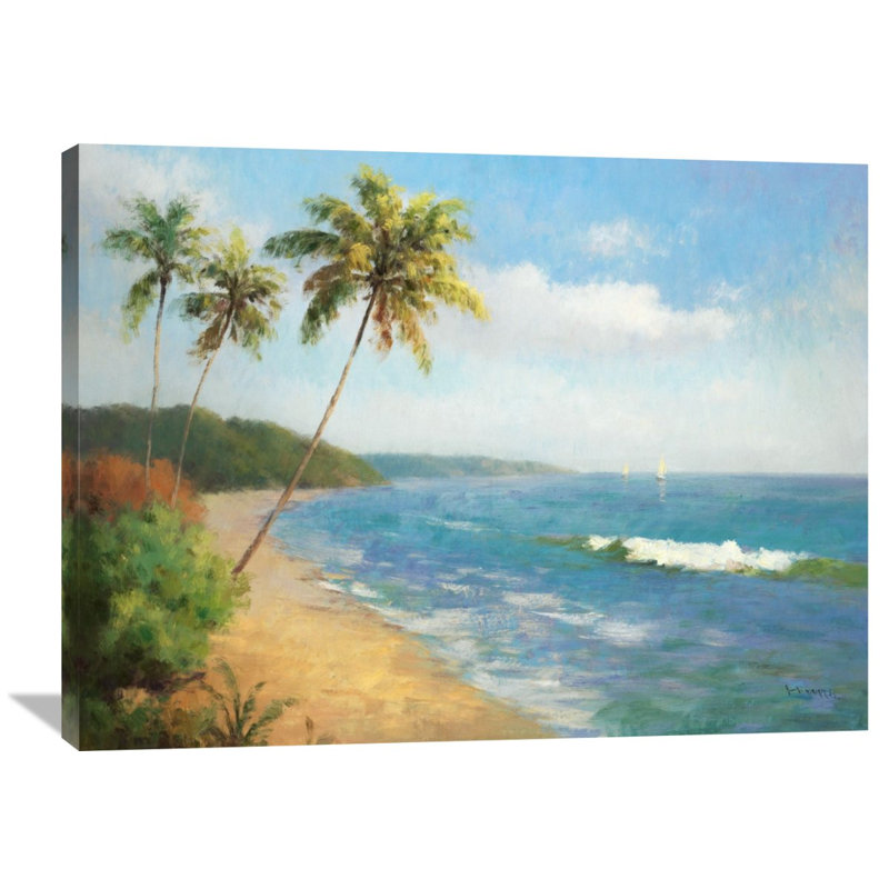 " Palma De La Playa " by Karen Dupre, 30" H x 40" W x 1.5" D