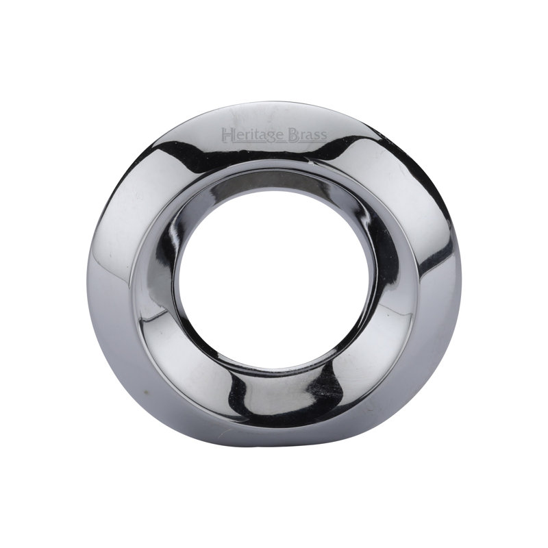 Heritage Brass Heritage Cabinet Knob Ring Design 40mm, Polished Chrome