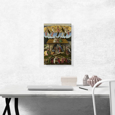 " Mystic Nativity 1500 " by Sandro Botticelli Painting Print