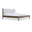 Nantucket Carolina - Modern Grey Fabric + Wenge Bed-205168894