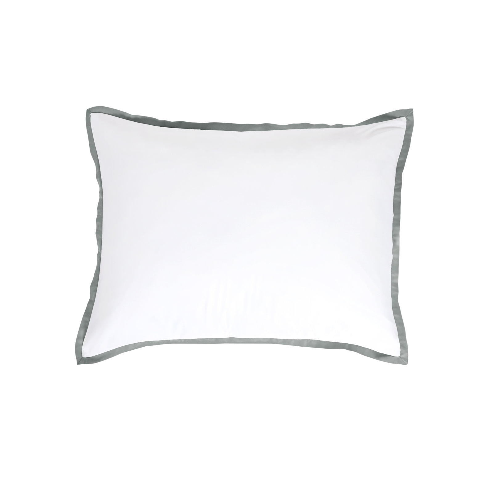Langston Rayon Duvet Cover Set, Twin Duvet Cover +  1 Standard Sham, White/Ocean
