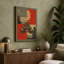 Locomotive at Night Geometric - Wrapped Canvas-357728996-357729055