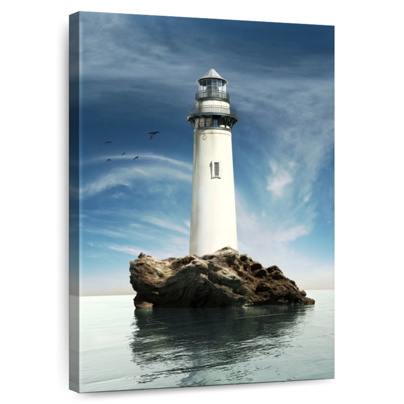 Phare d'Aletra Rock Island, H 39 po x l 26 po