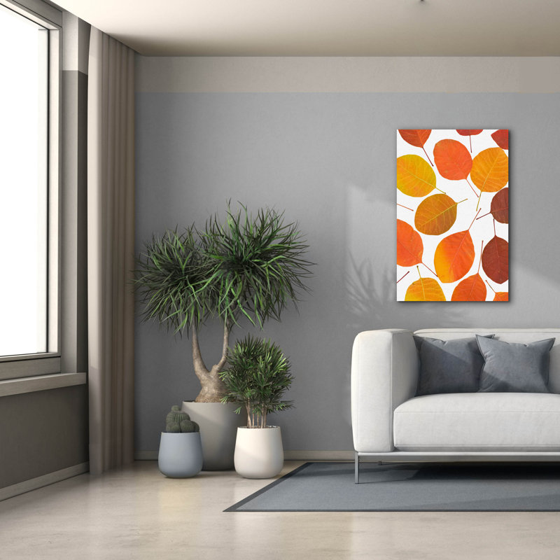 «Brown Leaves» par Photoinc Studio, art mural sur toile, H 40 po x l 26 po x P 1,5 po