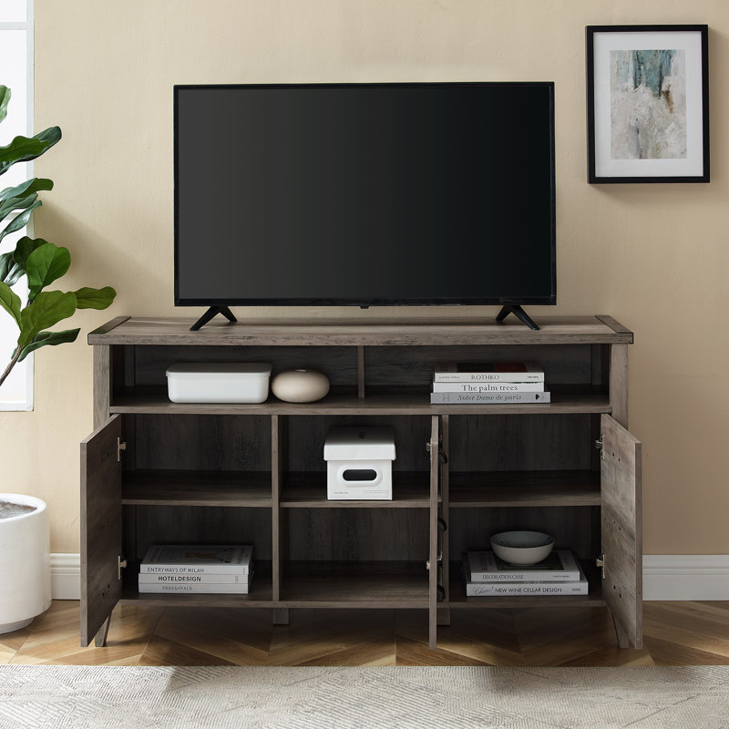 Meuble télé Dossantos pour téléviseur de 58 po ou moins, Gris délavé