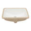 Lavabo encastré en céramique blanc avec trop-plein - lisse, pour différents endroits, moderne, différents espaces de salle de bain