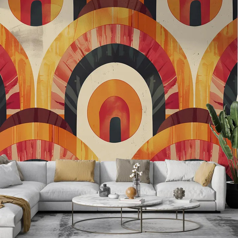 Retro Sunrise Arch, 236" L x 117.96" W