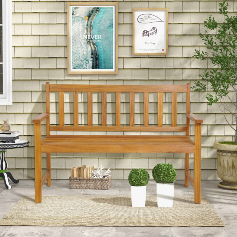 Banc de jardin en bois Cahangir