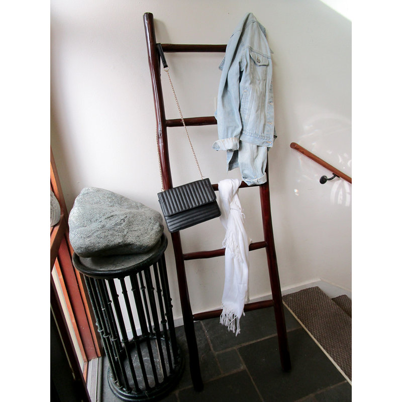 66" H Teak Log Ladder