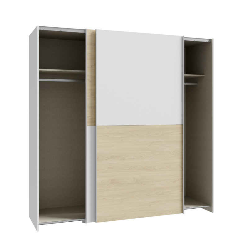Myrtil 2 Door Manufactured Wood Wardrobe, 190cm H x 190cm W x 61cm D