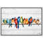"Watercolor Row of Birds On A Wire, impression sur toile, oiseau coloré et fantaisiste, art moderne" sur-98179661-98179664