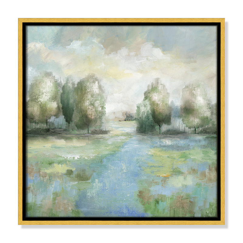 Into the Woods - Square Version Print par Nan, H 17,5 po x l 17,5 po, Doré