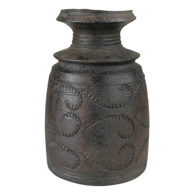 Sculpture de pot de bois tribal Eddystone