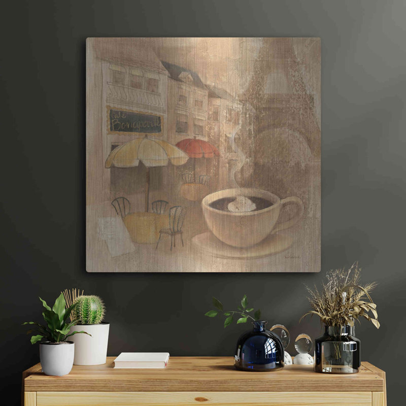 «Cafe De Paris II» par Albena Hristova, H 24 po x l 24 po