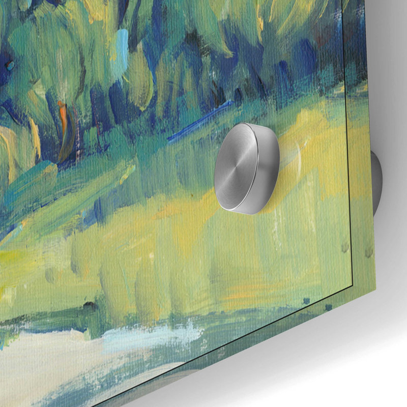 «Cypress Path II» par Tim O'Toole, art mural en verre acrylique, H 36 po x l 36 po x P 0,2 po