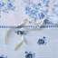 Housse de couette à motif floral et rayé bleu / double, 100%, microfibre captivante à fermeture à boutons-118625184